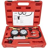 Cylinder Leak Down Tester, Dual Gauge Leakdown Detector Kit - Tu-21 Cylinder Leakage Leakdown Test...