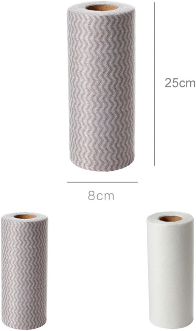 50pcs Disposable Non Woven Wipe Cloth Roll for Kitchen Utensils image 2