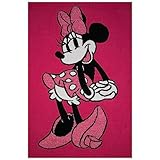 jay franco minnie mouse pretty in pink throw coperta