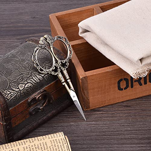 Tijeras de bordado, tijeras de sastre de acero inoxidable de alta calidad para costura, manualidades y álbumes de recortes, herramienta funcional decorativa