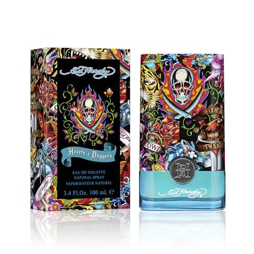 ED HARDY Men's Cologne Fragrance Spray, Hearts & Daggers, Eau De Toilette, 3.4 fl oz