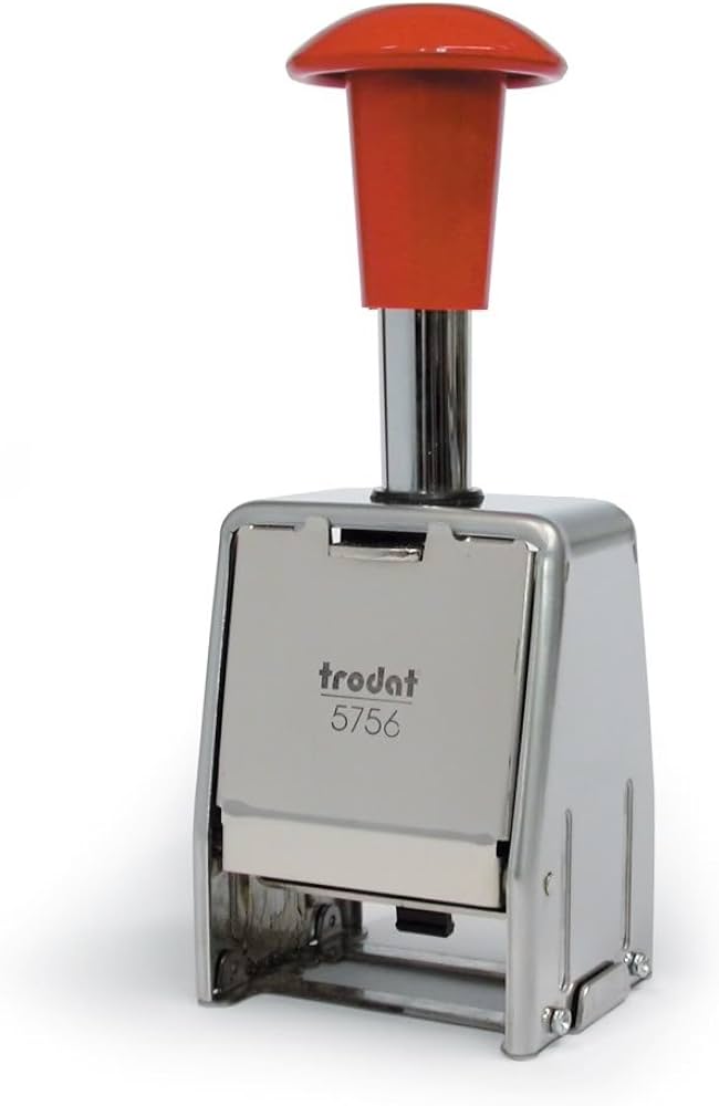 Amazon.com : Trodat 5756 Numberer Self Inking Metal Sequential Automatic Stamp : Office Products Amazon.com : Trodat 5756 Numberer Self Inking Metal Sequential Automatic Stamp : Office Products