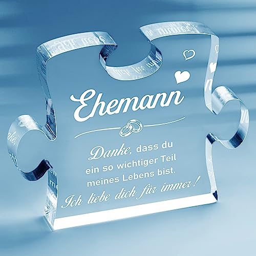 Giftasy Geschenk für Ehemann - Acryl Puzzle Sinnvolle Geschenke für Männer Geschenk Ehemann Geburtstag Hochzeitstag Geschenke für Männer Ich Liebe Dich Geschenke Partner Geschenke für ihn