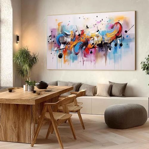 Affiche esthétique vintage musicale TONGYINLI grande toile colorée pour décoration murale