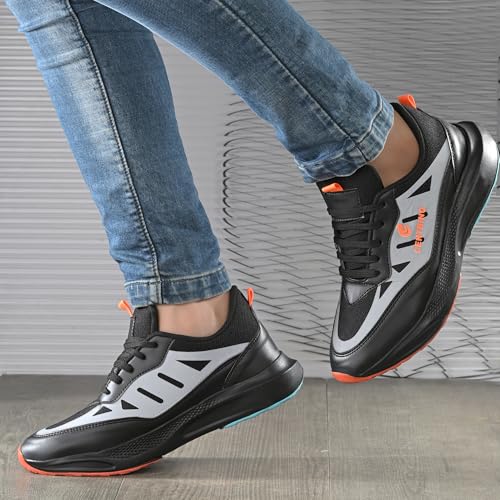 Image of Centrino Trendy Sneakers for Man | Casual Shoes for Men Stylish | Lightweight Lace-Up Canvas Walking Shoes | Cushioned Insole | Breathable Comfortable | Anti-Skid Sole | Premium Mens Sneaker Shoes (6831)