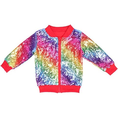 Cilucu Kids Sequin Zipper Jacket for Toddlers Cover