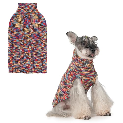 Image of BEAUTYZOO Dog Sweaters for Medium Dogs, Knit Clothes with Harness Hole