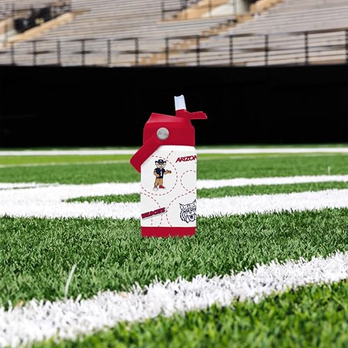 Image of Logo Brands NCAA Mascot Stainless-Steel Kids Bottle -Soft Silicone Mouthpiece, Easy To Carry, Kid-Friendly Design- Great For School & On-The-Go