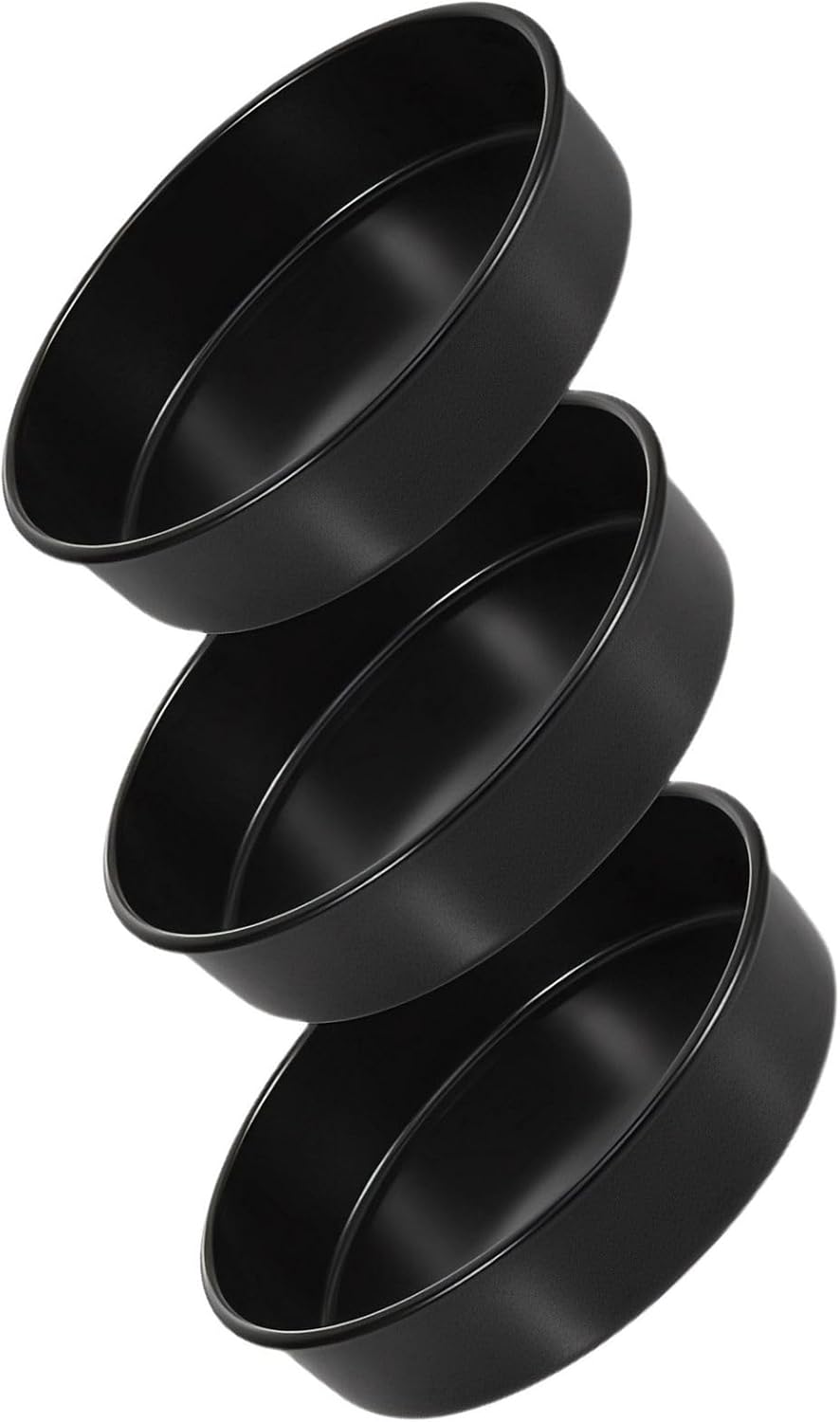 Round Cake Pan Nonstick Steel 3 Piece Set for Baking Cakes and