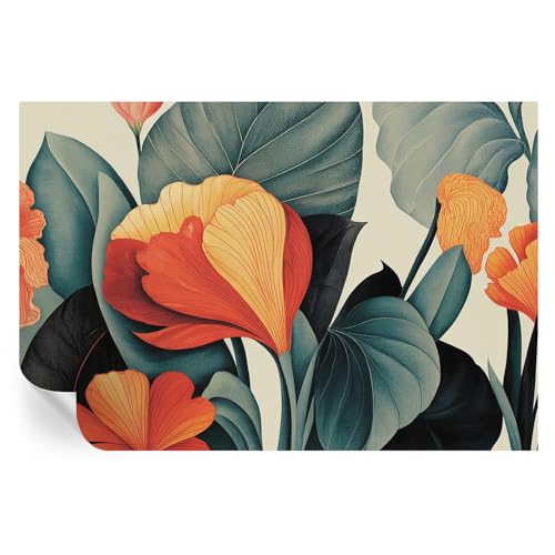 Cubiertas de pared autoadhesivas de flores para tapar manchas e imperfecciones 2