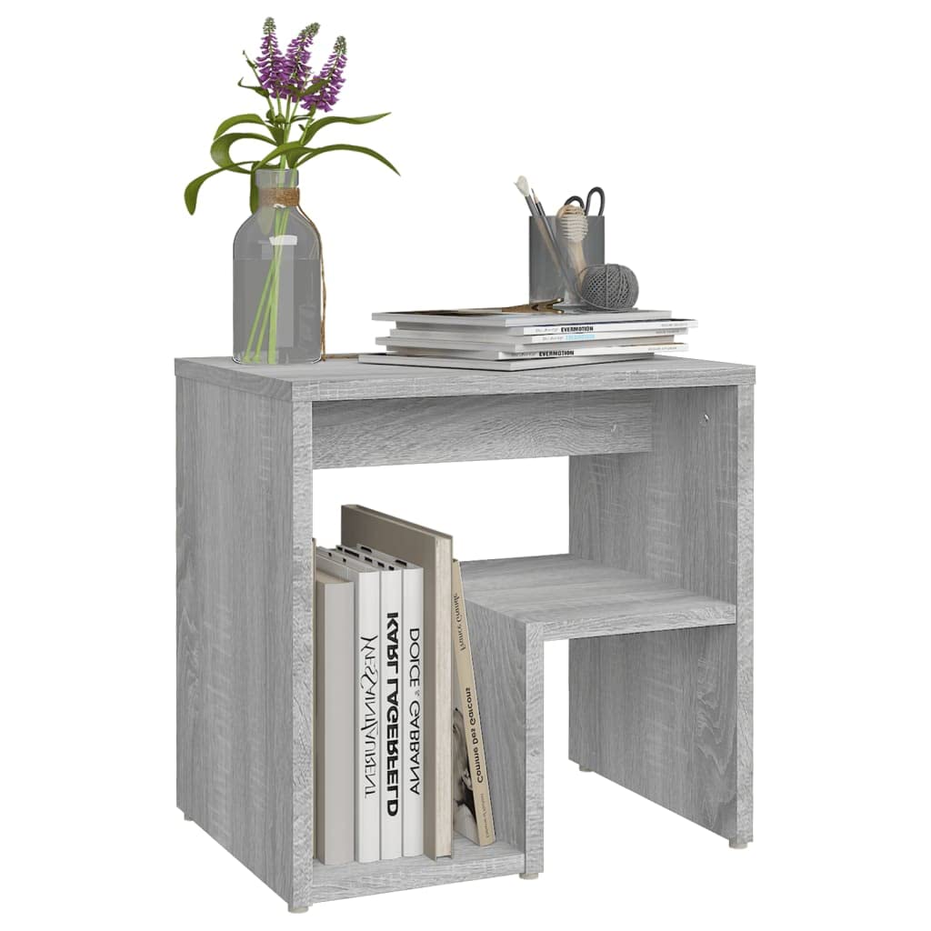vidaXL Comodini Grigio Sonoma 2 pz 40x30x40 cm in Legno Multistrato
