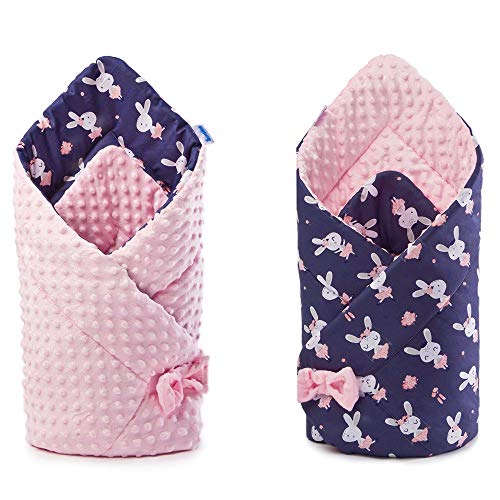 MINKY Nid d'ange couverture d'emmaillotage multiusage Rose Cover