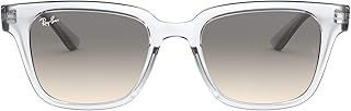 Ray-Ban Unisex-Adult RB4323 Sunglasses, Transparent/Clear Gradient Grey, 51 mm