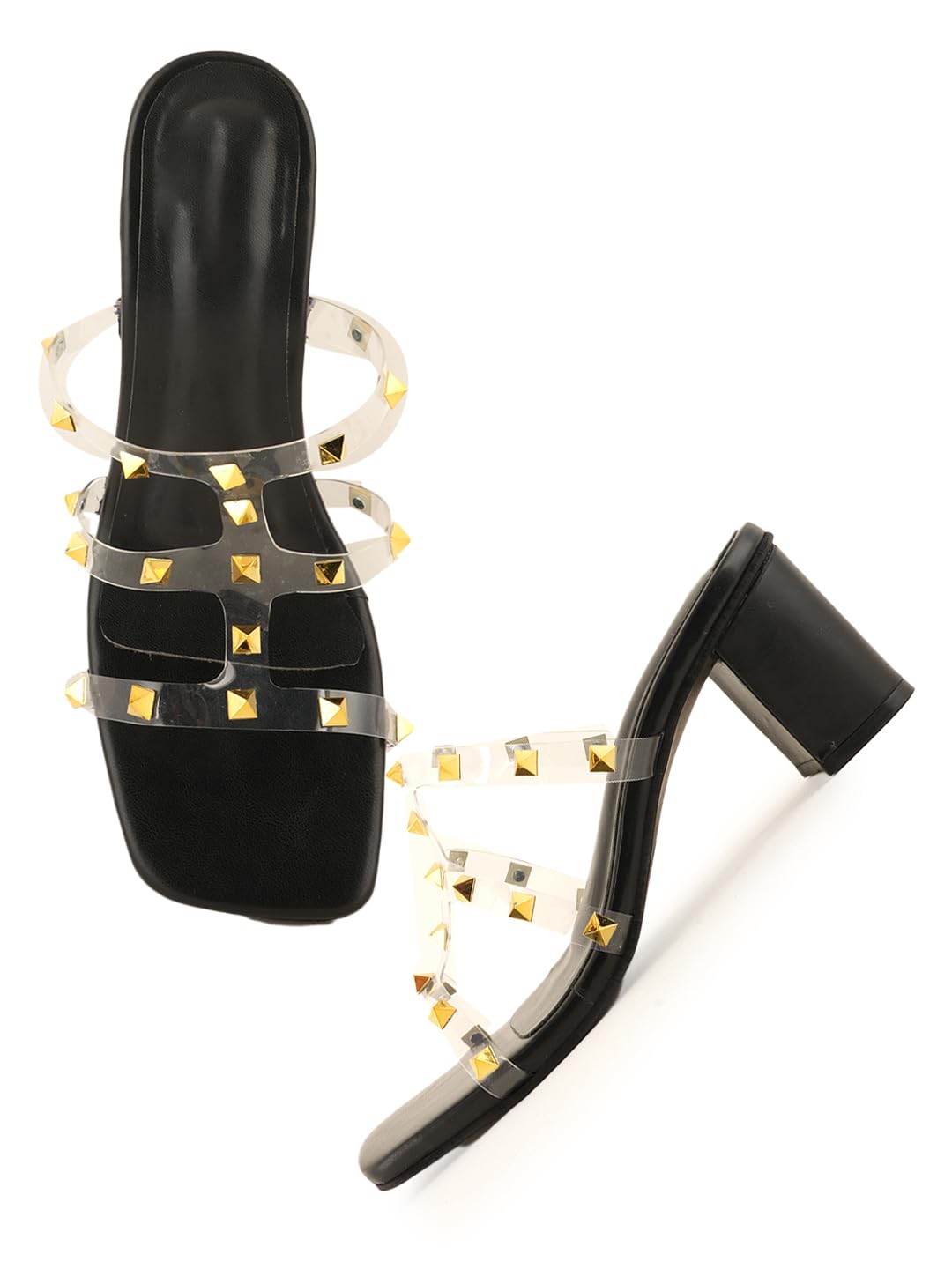 mozafia Black Women Party Heels-picture-43