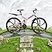 Outroad 26 Inch Folding Mountain Bike for Adults/Men/Women, 21 Speed Full Suspension High-Carbon Steel MTB Foldable Bicycle, Dual Disc Brake Non-Slip Folding Bikes, Pink