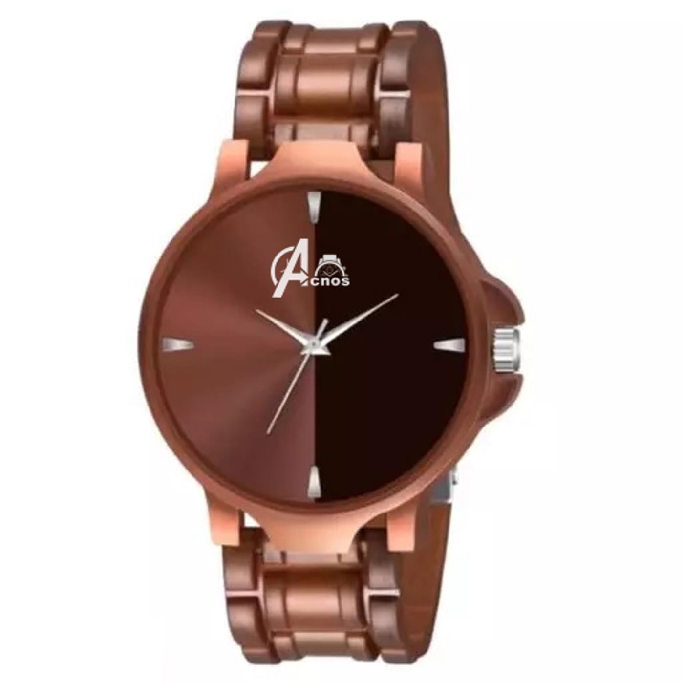 Acnos Polyurethane Brown Style Speedbreacker Belt Round Dial Analog Men Watch For Boys Girls Watches For Men Pack Of 1, Brown Band (B0CVGRRCFM) Amazon Price History, Amazon Price Tracker