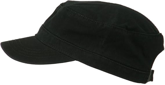 Garment Washed Adjustable Army Cap