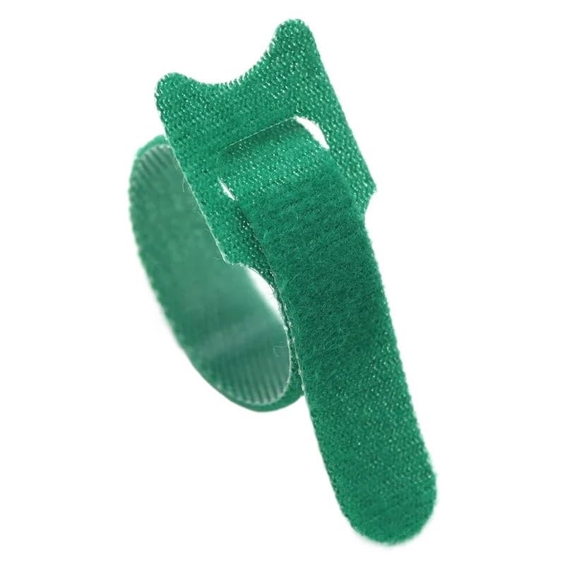 Lot de 50 attaches de câble amovibles en forme de T (vert, 200 mm x 50 pièces)