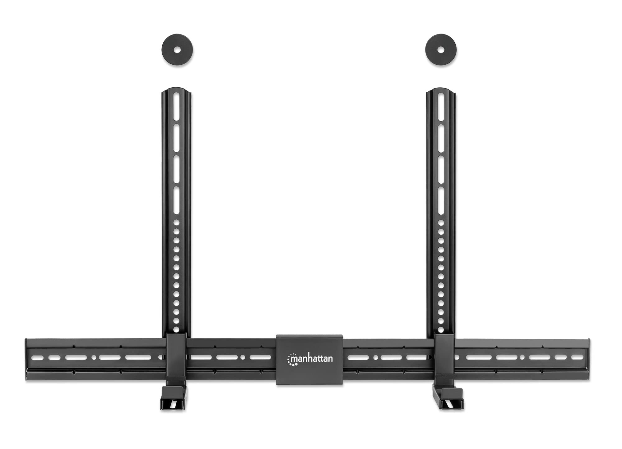 Manhattan 461849 supporto da parete per casse acustiche Plastica, Acciaio Nero