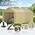 GOJOOASIS Carport 10x20 Car Ports Heavy Duty Outdoor Car Canopy Shelter Storage Tent Portable Garage with UV Protection, Waterproof & Rust-Proof, Easy Assembly for Cars, Trucks, Vehicles (Beige)