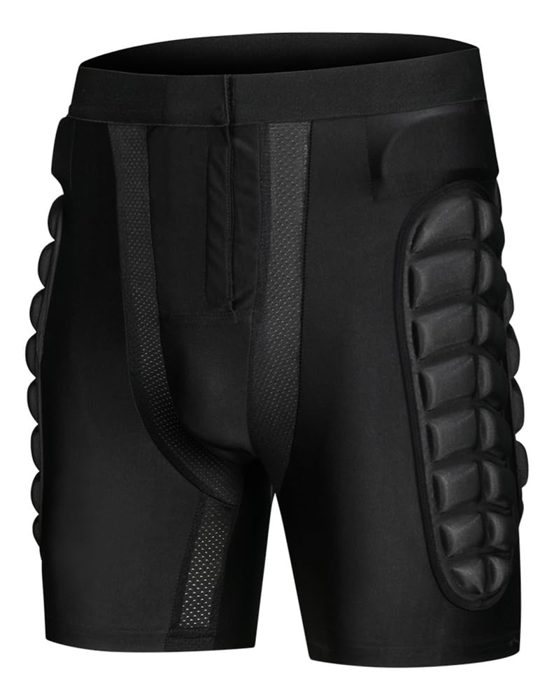 Pantalones Cortos de Portero con Protección para Cadera y Muslos – Shorts de Fútbol con Almohadillas Acolchadas, Hombre/Mujer (Tallas S-XXL)
