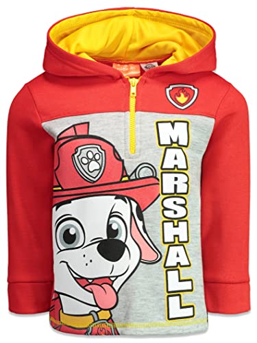 Paw Patrol Marshall Toddler Boys Fleece Half-Zip Sweatshirt Pullover Hoodie - 2T