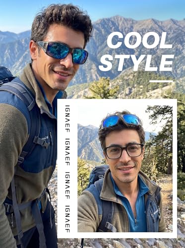 Image of IGnaef Fit Over Sunglasses for Men Polarized Wrap Around glasses with UV Protection IF0312