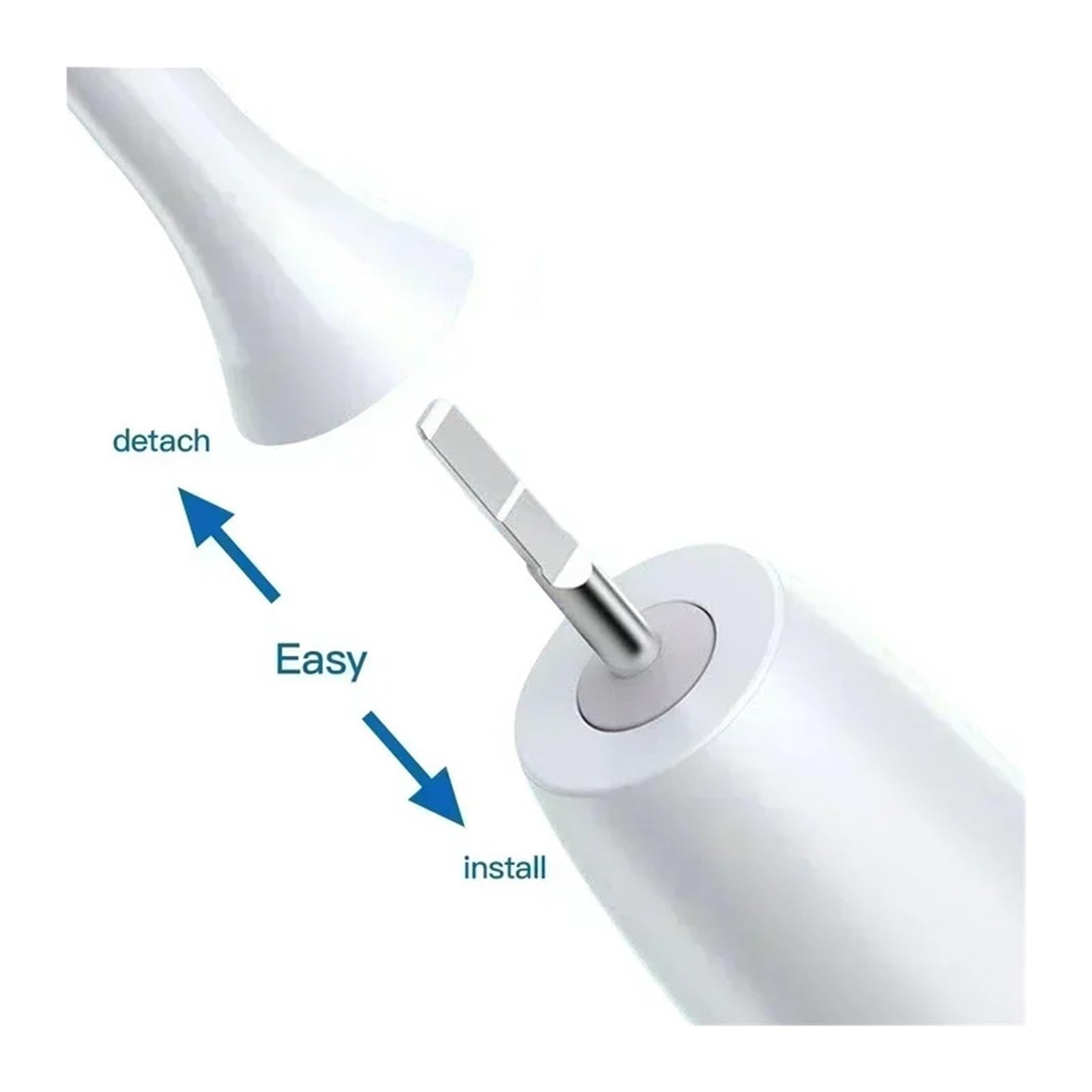 10 testine di ricambio compatibili con gli ugelli a setole morbide for spazzolino elettrico sonico HX6930 HX6064(10White)