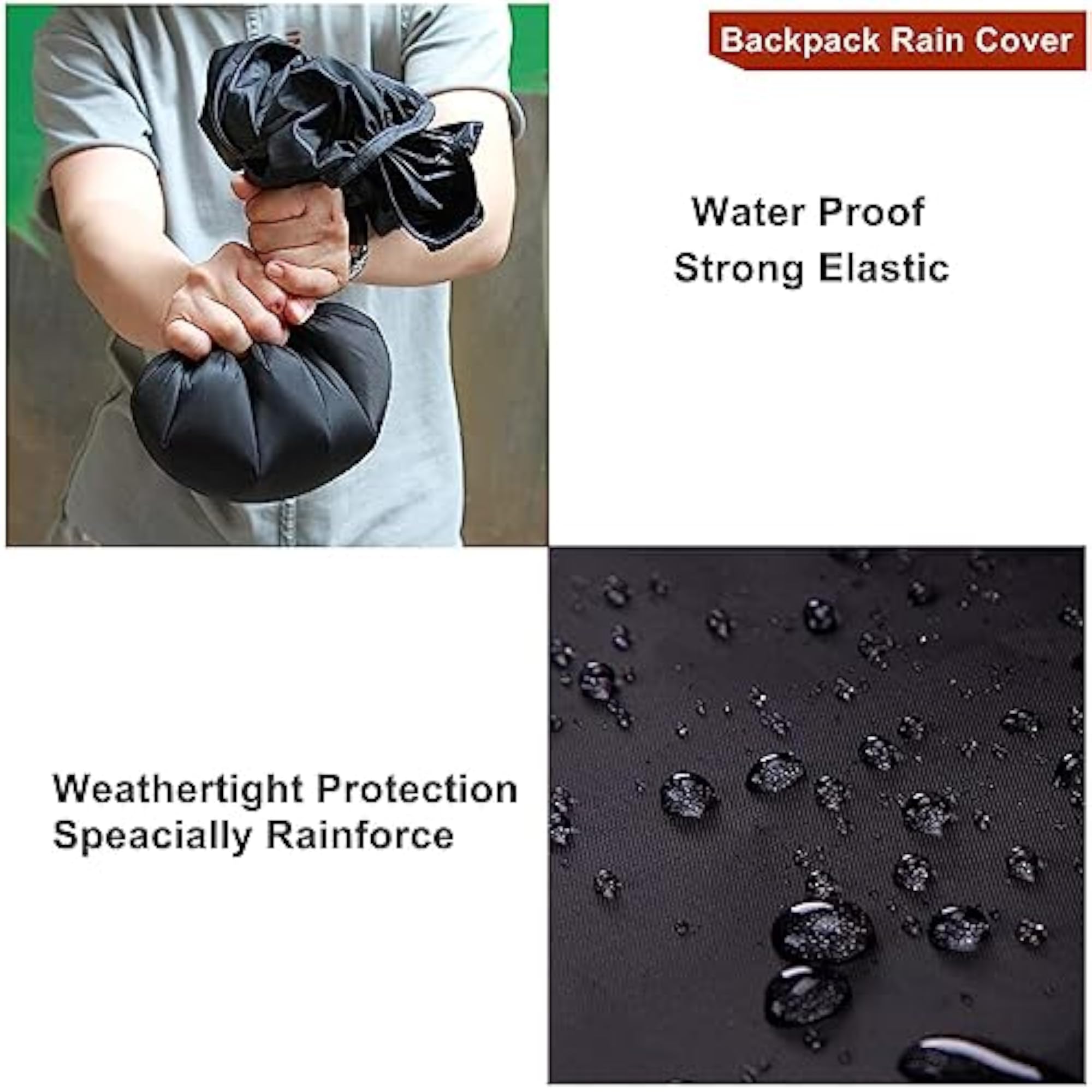 Nylon Waterproof Backpack Rain & Dust Cover
