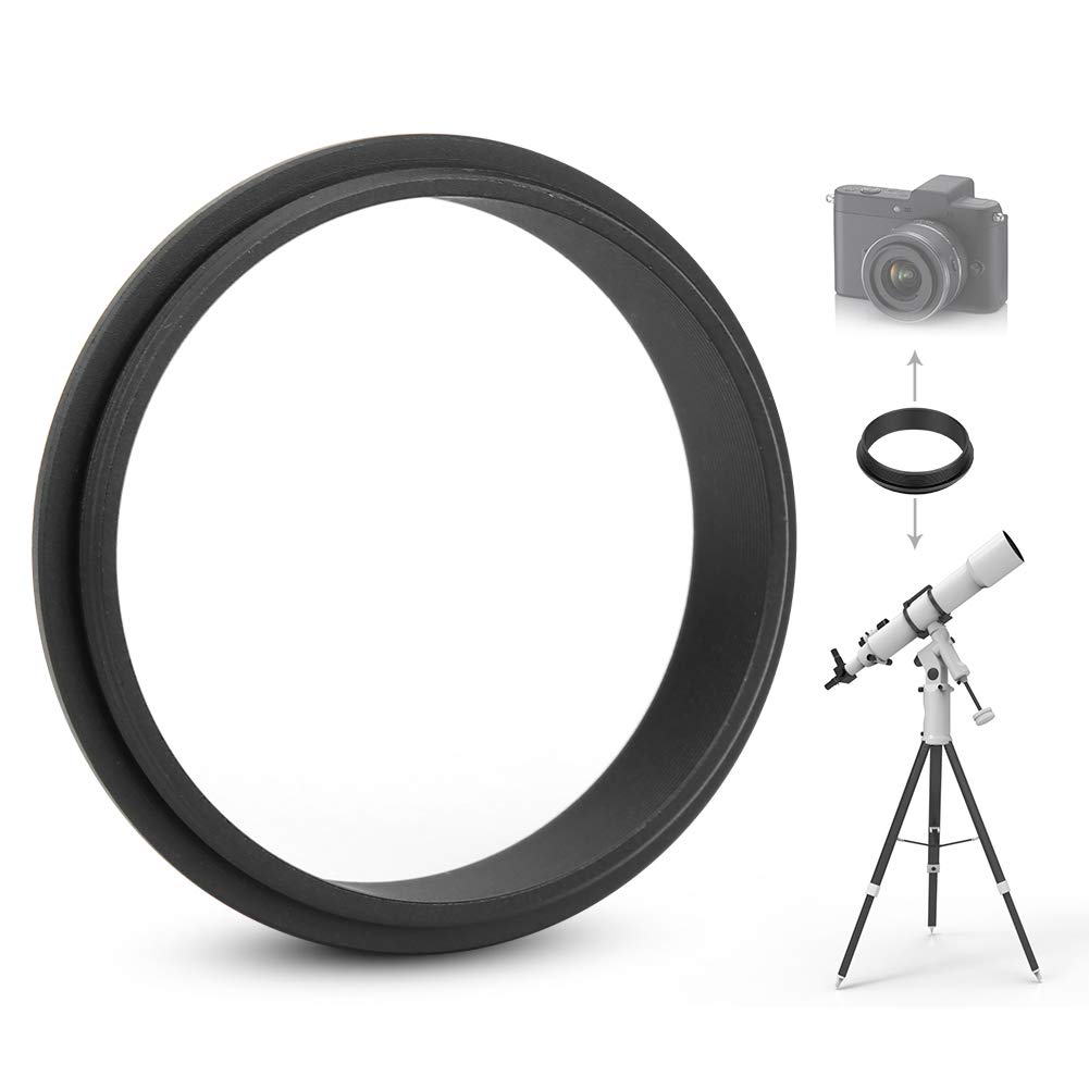 Topiky Men's Default Telescope Adapter Ring,M48-M48 To Adapter Ring Aluminum Alloy 48Mm Thread Pitch 0.75Mm To 48Mm 0.75Mm Thread Pitch Adapter Ring