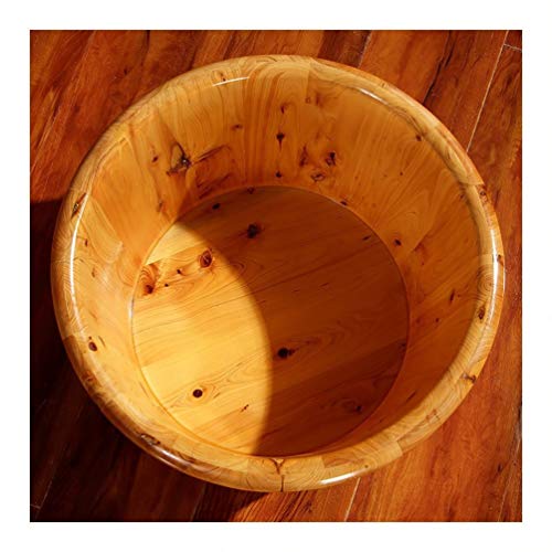 Spa de pies en tonel de madera para remojo y pedicura miniatura 5