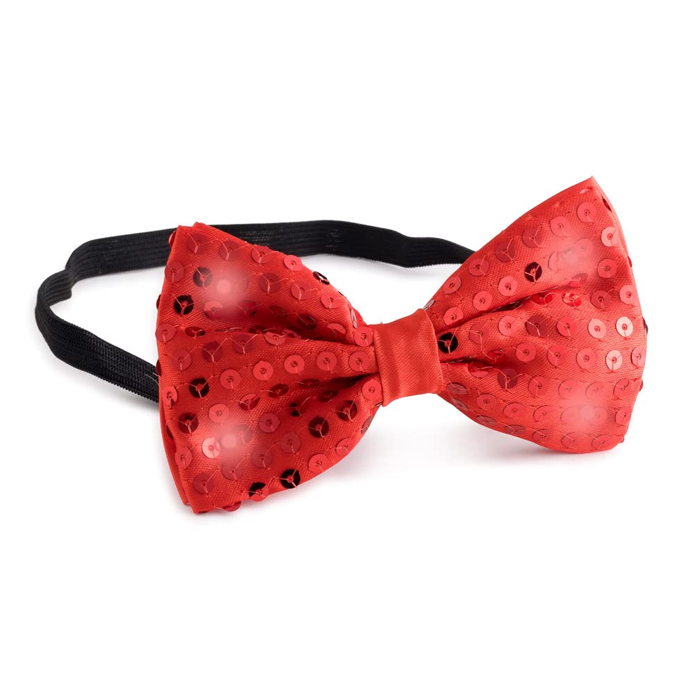 Dress Up America Sequin Bow Tie with LED Flashing Lights - Beautiful Dress Up Set for Role Play