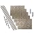 FASÄDE Traditional Style/Pattern 1 Decorative Vinyl Backsplash 15 sq ft Kit in Argent Bronze