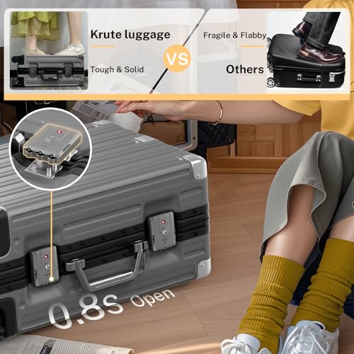 Krute 28 Inch Aluminum Frame Luggage