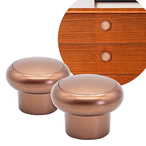 Kit 2 Peças Puxador Furo Único 84 Cobre Para Móveis Armário