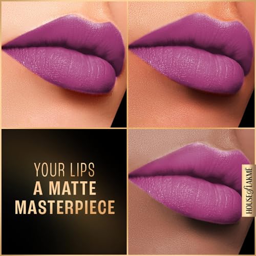 Image of Lakme Forever Matte Liquid Lip Colour, Long-Lasting Liquid Lipstick, Lightweight & Transferproof, Smudgeproof - Pink Floss 5.6ml (Pack of 2)