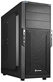 Kabelmanagement-System Sharkoon T3-S PC-Gehäuse (Schnellverschlüsse, 6 Slots für Erweiterungskarten, 1x 120-mm-Lüfter vorinstalliert)