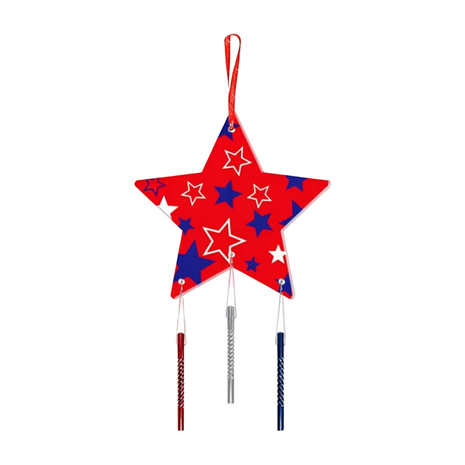 Hredyqw Patriotic Wind Chimes Decorations For US Independence Day Sturdy Paper Materials In Multiple Color