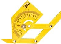 Vista 10 de General Tools 29 Transportador de plástico y Buscador de ángulo, Exterior, Interior, inclinada ángulos, 0 ° a 180 °