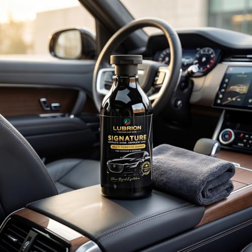 Image of Signature Multi Purpose Shiner - Premium Car Polish for Interior & Exterior, UV Protectant & Dust Repellent for Plastic, Vinyl & Leather | 300ml