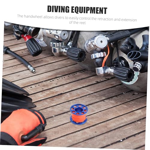 Carrete de buceo de dedo de aleación de aluminio compacto ifundom 6