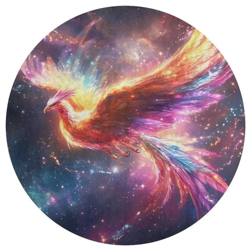 Alfombra lavable de terciopelo Phoenixs-bird con base antideslizante para salon moderno 5