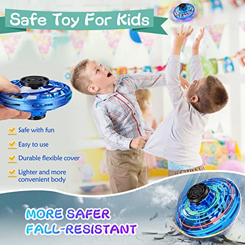 Flying Spinner Mini Drone for Kids , Flying Orb Ball Flying Toys for Kids LED Lights UFO Drones with 360° Rotating Helicopter Toy for Boys Girls Outdoor Indoor Kid Drone for Birthday Holiday Gift