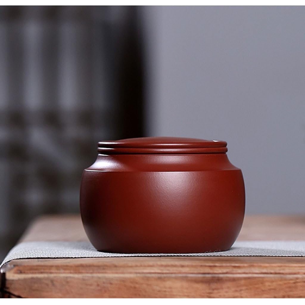 Masowe pojemniki na herbatę fioletowy gliniany garnek do herbaty przenośny budzik do herbaty słoik do przechowywania herbaty Pu'er zapieczętowany pojemnik do przechowywania ceramiczny domowy herbata