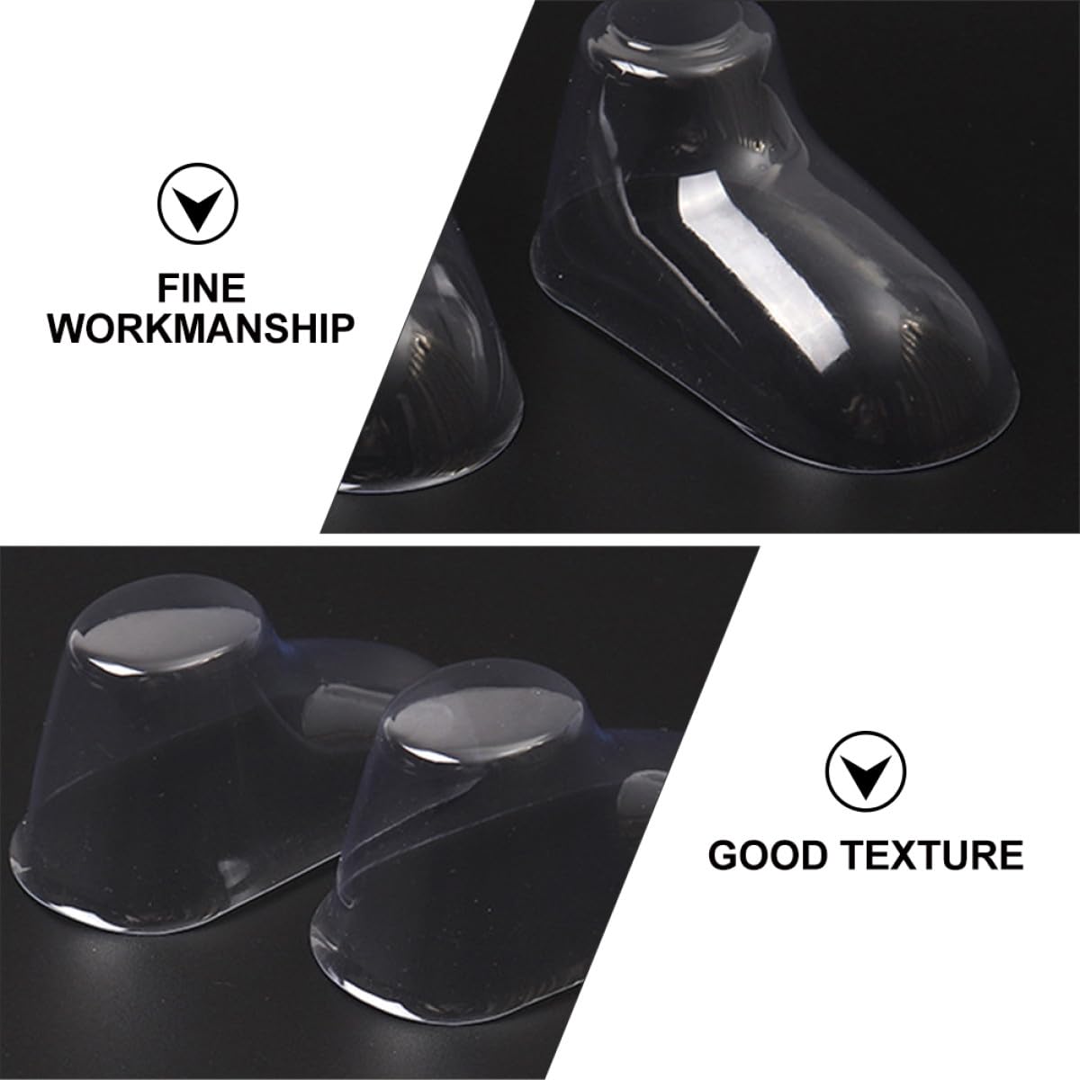 100 Moldes de Plástico Pvc para Zapatos de Ñiño y Niños, Soporte Transparente para Evitar Deformaciones y Arrugas, Adecuado para Exhibición y Almacenamiento