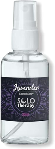 Solo Therapy Spray sagrado de lavanda Ambientador 100% concentrado Alternativa sin humo de lavanda para manchas y energía negativa Spray de