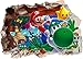 SS40016, 2 decorazioni da muro adesive in vinile con Super Mario Brothers 2, per la stanza dei bambini, Medium 500 x 355mm