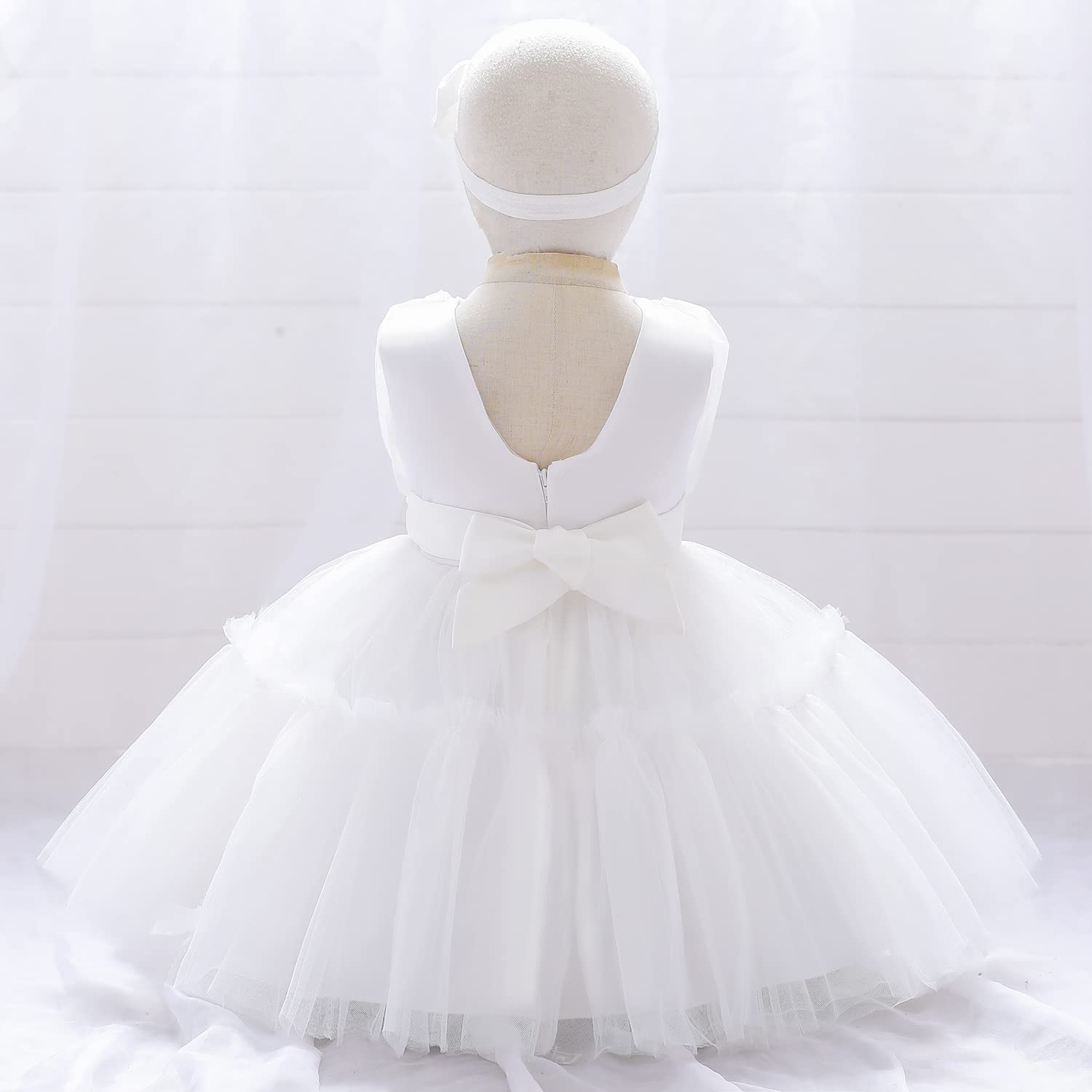 TUIJI 3M-9T - Vestido de Flores para bebé niña con Bordado de Flores, Stella