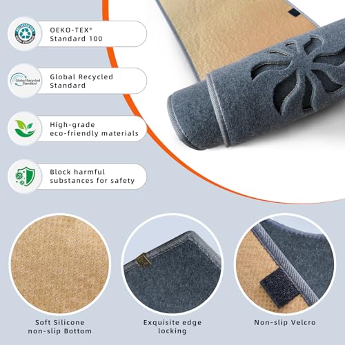 KEYOOG Dashboard Cover Dash Mat Fit for Hy-undai Sonata 2014-2011 (for Left Hand Drive),Car Dash Board Mat Anti-Glare Carpet,Non-Slip Pad Sunshield Protector (Grey) by KEYOOG - Image 3