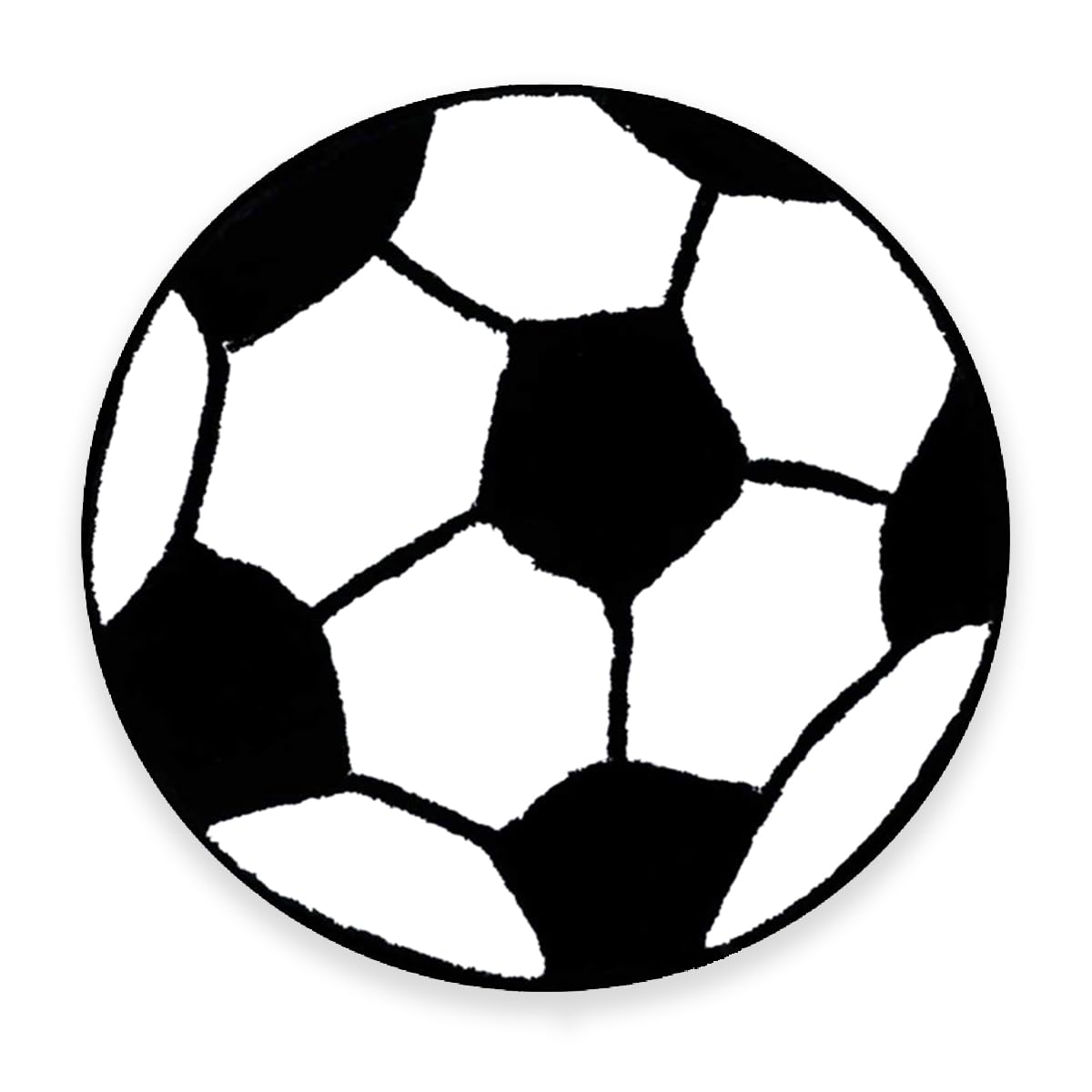 Spiritzohic Football Area Rugs, Round Soccer Bath Rug Pattern Bathroom Mat Non Slip Bath Mat Carpets Quick for Kids Soft Rugs Mats for Living Room Bedroom Decor (60x60cm) Accessory Set Parties